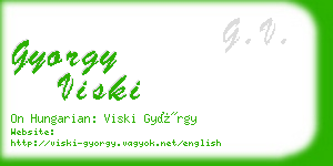 gyorgy viski business card